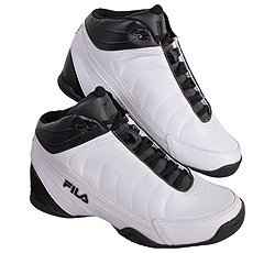 Fila Men's DLS Game Basketball Mid Shoes White/Black 10.5 M US