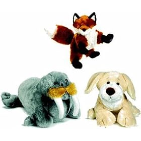 Webkinz Set of 3 July 2009 Releases [Tawny Pup, Walrus & Fox]