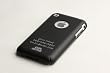 Custom Laser Engraving Apple iPhone Soft Polycarbonate Slim fit Case -Black (Cozip Brand) Made in Korea