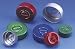 Aluminum Seals, Center Disc Tear-out, Unlined, Wheaton Blue Aluminum - Model 224182-05