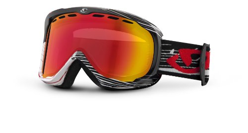 Giro Focus Goggle (Black Boneyard, Amber Scarlet 40) On Sale