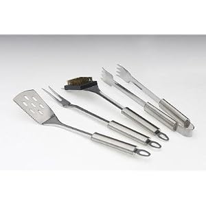 Grillfinity Premium 4 Piece Barbecue Tool Set by 