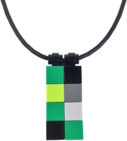 Minecraft Necklace made with LEGO Bricks