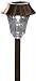 Moonrays 91716 Halsey Style Solar Light, Plastic Path Light, LED is 2X-Brighter, Brown, 6-Pack