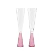 Champagne Flutes Set of 2 - Pink