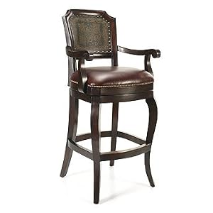 Dunsmore Bar Height Bar Stool (30"H seat, 37-1/4" arms) - Frontgate