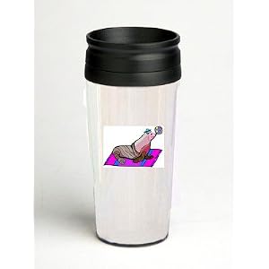16 oz. Double Wall Insulated Tumbler with seal on a blanket - Paper Insert by SHOPZEUS