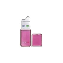 ZENO PRO Acne Clearing Device with 90 Count Cartridge & Leather Carry Case w/ Mirror - Pink