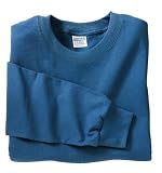 NEW Gildan Ultra Cotton - 100% Cotton Long Sleeve T-Shirt Indigo Blue-L