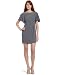 Jessica Simpson Womens Flutter Sleeve Dress In Crystal Crepe, Plum Kitten, Medium