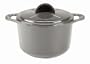 Daniel Boulud Kitchen Infiniti Cast Iron Cookware 3-Quart Round Roaster, Gray