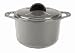 Daniel Boulud Kitchen Infiniti Cast Iron Cookware 3-Quart Round Roaster, Gray