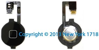 New High Quality iPhone 4 Home Button and Flex Cable Assembly (Black) - NY1718