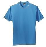 Hanes Beefy Tee - Contrast Stitch Tee Storm Blue/Gold Nugget-M