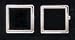 Faux Onyx Square Cuff Links