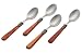 Rosanna Pearlized Copper Napoleon Espresso Spoons, Set of 4