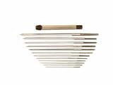 SET OF 12 CUTTING FIVE SIDED BROACHES WITH HOLDER STUBS 30-70