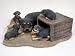 Rottweiler Mom & Pups Figurine
