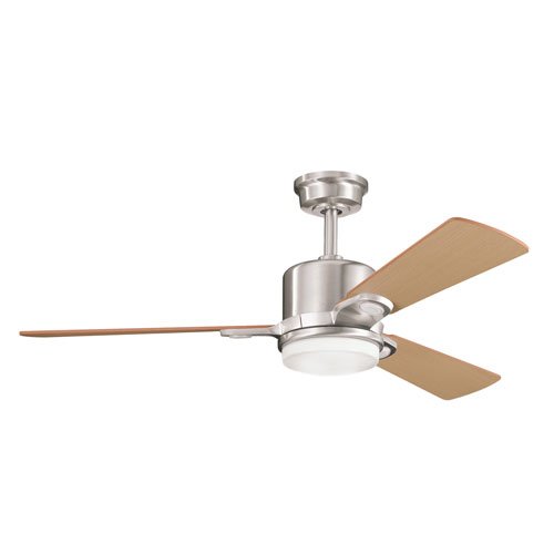 Kichler 300017BSS Celino Brushed Stainless Steel 48″ Ceiling Fan with Light & Remote Control