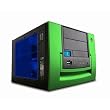 Aspire X-Qpack Green Micro ATX Tower with Clear Sides, Front USB, FireWire & Audio Ports and 420-Watt Power Supply