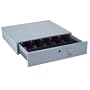 Cash Box/Drawer w/ Lock and Removable Tray, Size 17-3/4"x15-3/4"x3-3/4", Gray,EA CEB10619