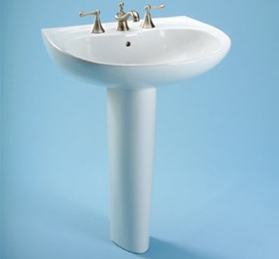 Toto Sinks LPT242 Toto Prominence Pedestal Lavatory Single Hole Gray