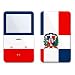 Dominican Republic Flag Design Protective Decal Skin Sticker for Apple iPod video 30GB/ 60GB/ 80GB