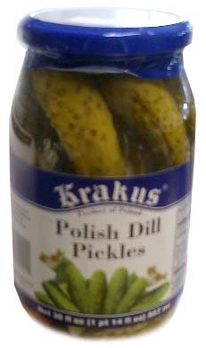 Polish Dill Pickles (Krakus-Agrosik) 30oz by parthenonfoods.com