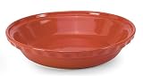 Chantal Ceramic Deep Dish Pie 9-1/2 Inch, Glossy Cinnabar