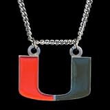Miami Hurricanes Logo Pendant Chain Necklace - NCAA College Athletics Fan Shop Sports Team Merchandise