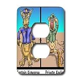Londons Times Famous People Places Books Cartoons - CAPTAIN KANGAROO AND OTHER AUSSIE ANIMALS - Light Switch Covers - 2 plug outlet cover