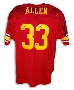 Marcus Allen Signed USC Trojans Red Throwback Jersey - Heisman 81