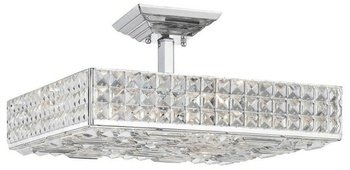 Crystorama Chelsea 918-CH-CL-MWP Square 6-LT 360w (9H x 18W)
