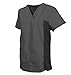 G Med Women's Side Panel Scrub Top & Pant 2 PC Fashion Sets(SET-MED,DGYA2-M)