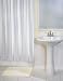 York Fabric Shower Curtain (White)