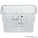 Cambro Translucent Square Storage Container 2qt. Capacity - 7.25"sq X 4" high - Lids sold separately, see item # SFC2