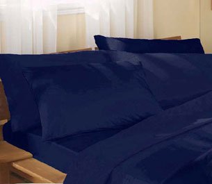 Supersoft Navy Single Box Pleated Platform (Base) Valance Sheet