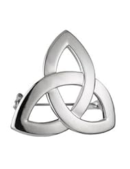 Siopa Rhodium Trinity Knot Brooch