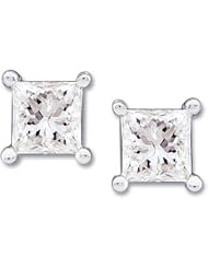 Pair 1 CT TW 14K White Gold Diamond Earring