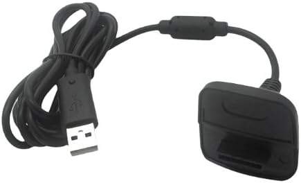 JLTech1 Black USB Charger Charging Cable Cord For Xbox 360 Wireless Game Controller A18