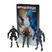 G.I. JOE Spy Troops the Movie on VHS and 3.75" action figure 3-pack with Snake Eyes, Duke and Cobra Commander