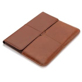 KAVAJ leather case / envelope "Milano" for Apple iPad 2 cognac, real leather