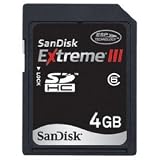 SanDisk Extreme III 4 GB Class 6 SDHC Flash Memory Card SDSDRX3-4096-A21