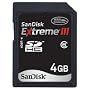 SanDisk Extremem III 4 GB Class 6 SDHC Flash Memory Card SDSDRX3-4096-A21