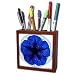 Edmond Hogge Jr Flowers - Blue and White Petunia - Tile Pen Holders-5 inch tile pen holder
