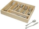 Cambridge Silversmiths Jessica Flatware Set with Wood Tray 45-pc.