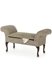Rolled-arm Double Window Seat 45w W/o Skirt Beige Textured