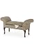 Rolled-arm Double Window Seat 45w W/o Skirt Beige Textured