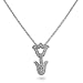 Sterling Silver Tulip Pendant, 16 inches