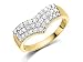9ct Gold Diamond Wishbone Half Eternity Ring